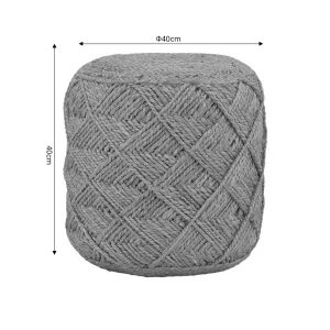 Stool Vladir Inart Natural 100% jute 40x40x40cm