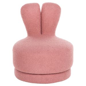 Swivel stool Frivo Hm9774,02 Dusty pink boucle 51x51x61hcm