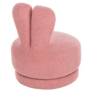 Swivel stool Frivo Hm9774,02 Dusty pink boucle 51x51x61hcm