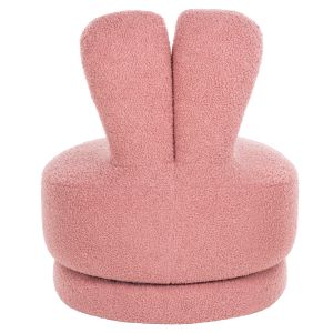 Swivel stool Frivo Hm9774,02 Dusty pink boucle 51x51x61hcm