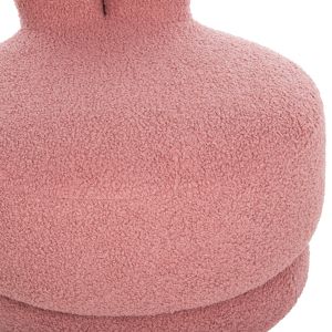 Swivel stool Frivo Hm9774,02 Dusty pink boucle 51x51x61hcm