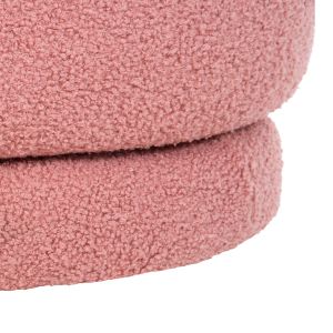Swivel stool Frivo Hm9774,02 Dusty pink boucle 51x51x61hcm