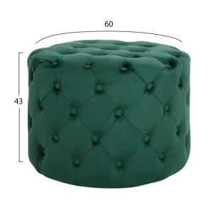 Quilted stool Kassie green Hm8406,03
