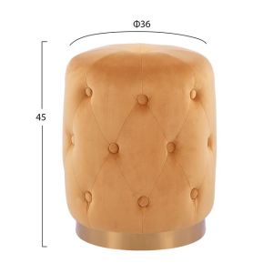 Plush stool Torrie Hm8405,09 36x45cm