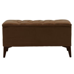 Stool chest Elone color brown/walnut 90x40x44cm
