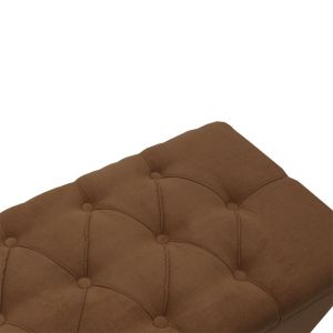 Stool chest Elone color brown/walnut 90x40x44cm