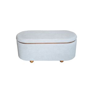 Табуретка ракла Tara кадифе светло сиво 90x38 X40