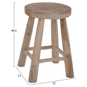 Teak wood stool Fb99337