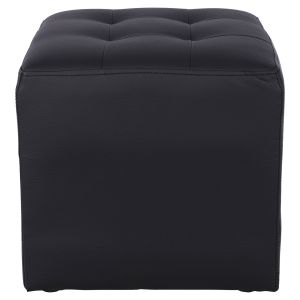 Stool black eco leather 37x37x35 Hm264,01