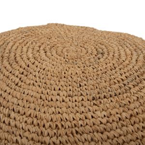 Stool-pouf made of natural palm leaves Aoni Hm7828 D48x37cm