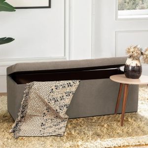 Chest stool with storage space 11 beige color 1305046cm
