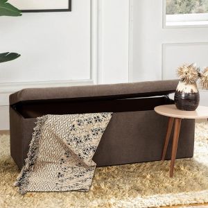Chest stool with storage space 24 brown color 1305046cm