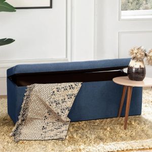 Chest stool with storage space 74 blue color 1305046cm
