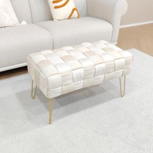 Stool-stool Wenzo beige plush 82x43x46cm