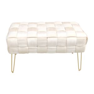 Stool-stool Wenzo beige plush 82x43x46cm