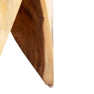 Stool/side table Naturally Onyxhm9755 made of solid teak wood in natural color D30x40cm