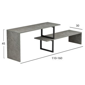 Тв сет в 2 части Briggite меламин 110-160x30x45hcm Hm8892,11