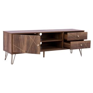 Тв сет серия Kaitlyn Hm8652 цвят орех 150x39,5x51,5cm