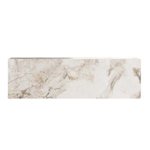 Тв стойка Serit от меламин с мраморен ефект цвят слонова кост 100x31,5x29,6cm
