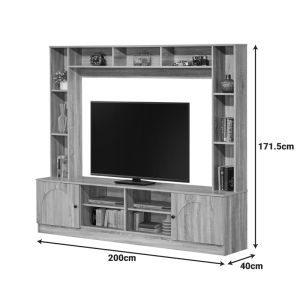 TV cabinet Ambera Sonoma color 200x40x171.5cm