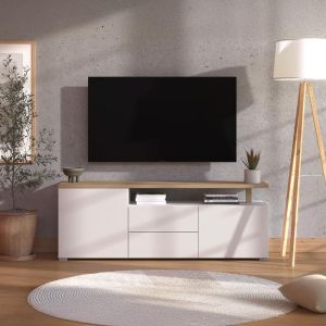 TV cabinet Aterno 154 3k2f2v white/color 154x40x56cm