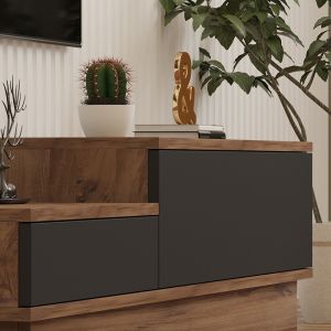 Eclipse TV cabinet in sonoma-anthracite shade 160x35x35cm
