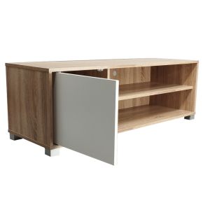 Ellon melamine TV cabinet, sonoma/white, 120x40x41cm