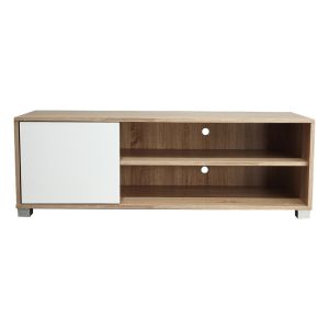Ellon melamine TV cabinet, sonoma/white, 120x40x41cm