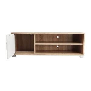 Ellon melamine TV cabinet, sonoma/white, 120x40x41cm
