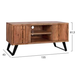 TV cabinet Fansi-a solid acacia 135x43x61,5cm Hm8177
