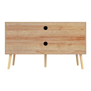 TV cabinet Finian-colm melamine and rattan Hm9223,11 natural color