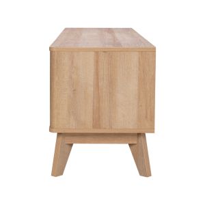 TV cabinet Hamea Mdf in natural color 145x39.5x49cm