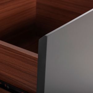 TV cabinet Hudson Hm9748 made of Mdf with walnut veneer 180x40x50hcm