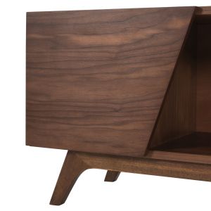 TV cabinet Hudson Hm9748 made of Mdf with walnut veneer 180x40x50hcm