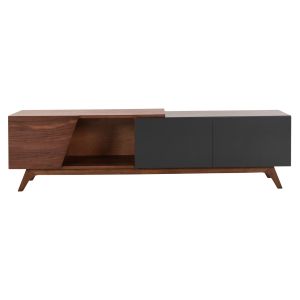 TV cabinet Hudson Hm9748 made of Mdf with walnut veneer 180x40x50hcm