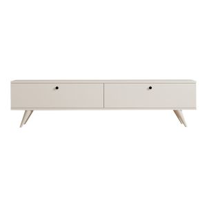 TV cabinet Jate in white 160x25x40cm