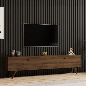 Jate walnut TV cabinet 160x25x40cm