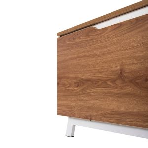 TV cabinet Kimia Hm8902.12 made of melamine, white/natural color, 180χ35χ48.5hcm