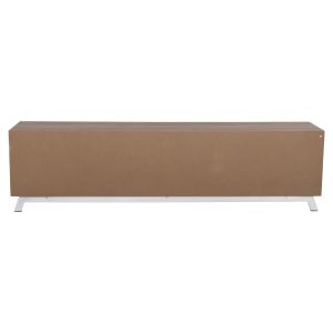 TV cabinet Kimia Hm8902.12 made of melamine, white/natural color, 180χ35χ48.5hcm