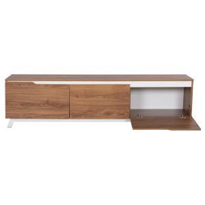 TV cabinet Kimia Hm8902.12 made of melamine, white/natural color, 180χ35χ48.5hcm