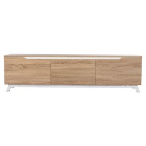 TV cabinet Kimia Hm8902.13 made of melamine, white/sonoma color 180χ35χ48.5hcm