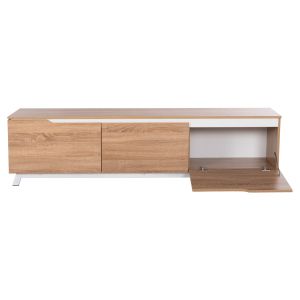 TV cabinet Kimia Hm8902.13 made of melamine, white/sonoma color 180χ35χ48.5hcm