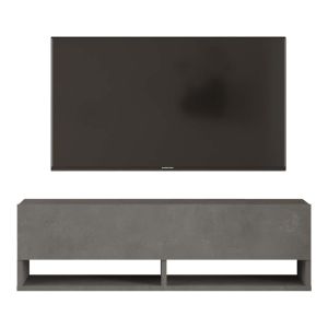 Roscoe TV cabinet made of melamine, dark gray color 100x31.5x29.6cm