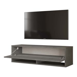 Roscoe TV cabinet made of melamine, dark gray color 100x31.5x29.6cm
