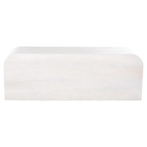 TV cabinet Santorini Wood Handyr solid mango wood white color 130x40x45hcm Hm9704