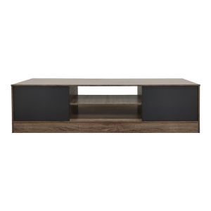 TV cabinet Sasa I in oak-anthracite color 150x35x41.5 cm