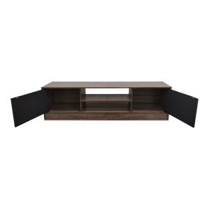TV cabinet Sasa I in oak-anthracite color 150x35x41.5 cm
