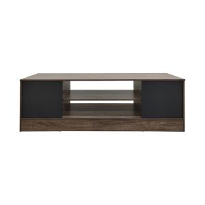 TV cabinet Sasa in oak-anthracite color 120x35x41.5 cm