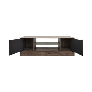 TV cabinet Sasa in oak-anthracite color 120x35x41.5 cm