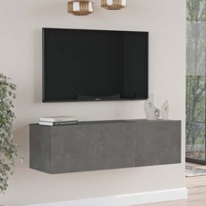 Serit TV cabinet made of melamine, dark gray color 100x31.5x29.6cm